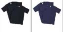 Discount apparel outlet distributes import clothing. Navy blue or black fashion t-shirt with short sleeves