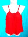 Fun summer fashion clothing outlet supplies Sexy red top with string straps that ties at front